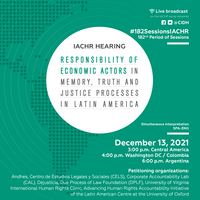 IACHR Hearing Dec 2021